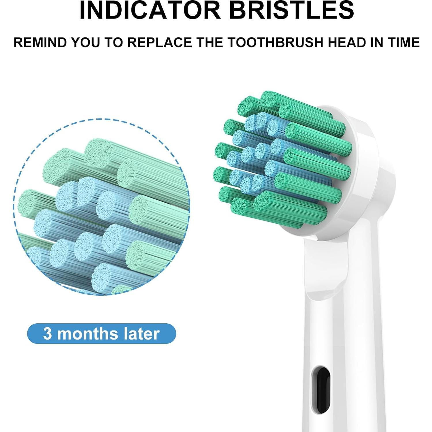 Cabezas de Cepillo de Dientes Eléctrico SetSail 10 Piezas Compatibles Oral-B