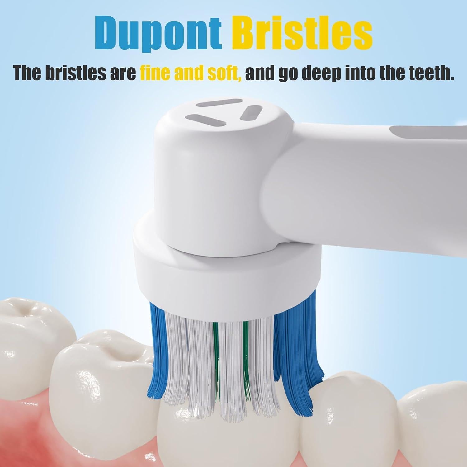 8 Cabezas de Cepillo de Dientes Genkent para Oral B Braun