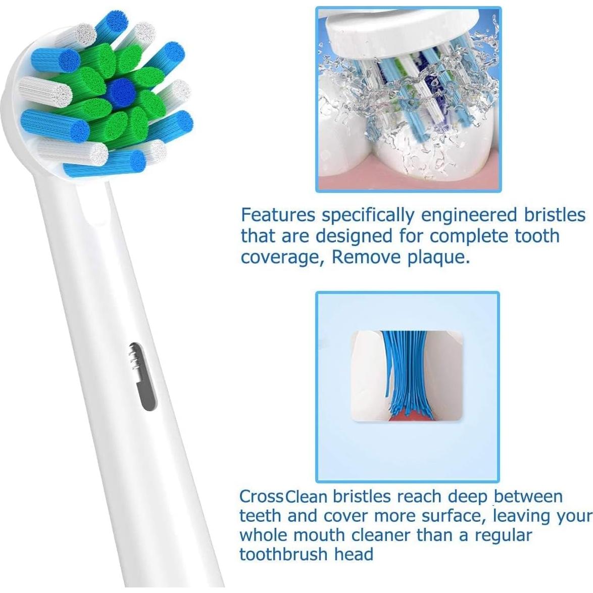 Cabezas de cepillo de repuesto Schallcare para Oral-B - 12 Pcs