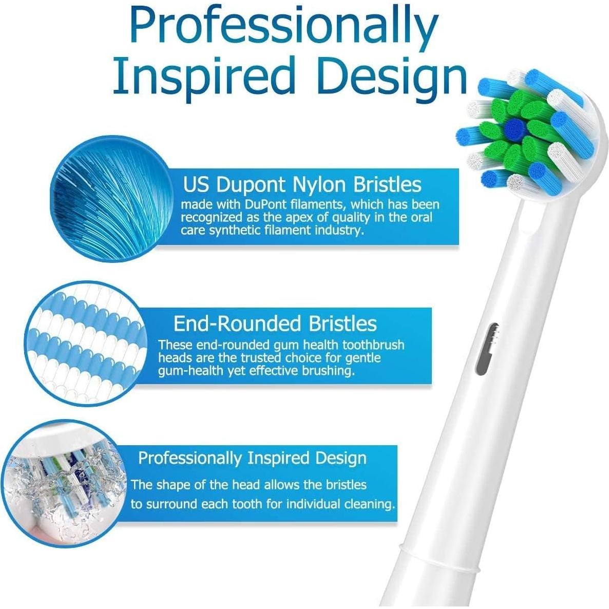 Cabezas de cepillo de repuesto Schallcare para Oral-B - 12 Pcs