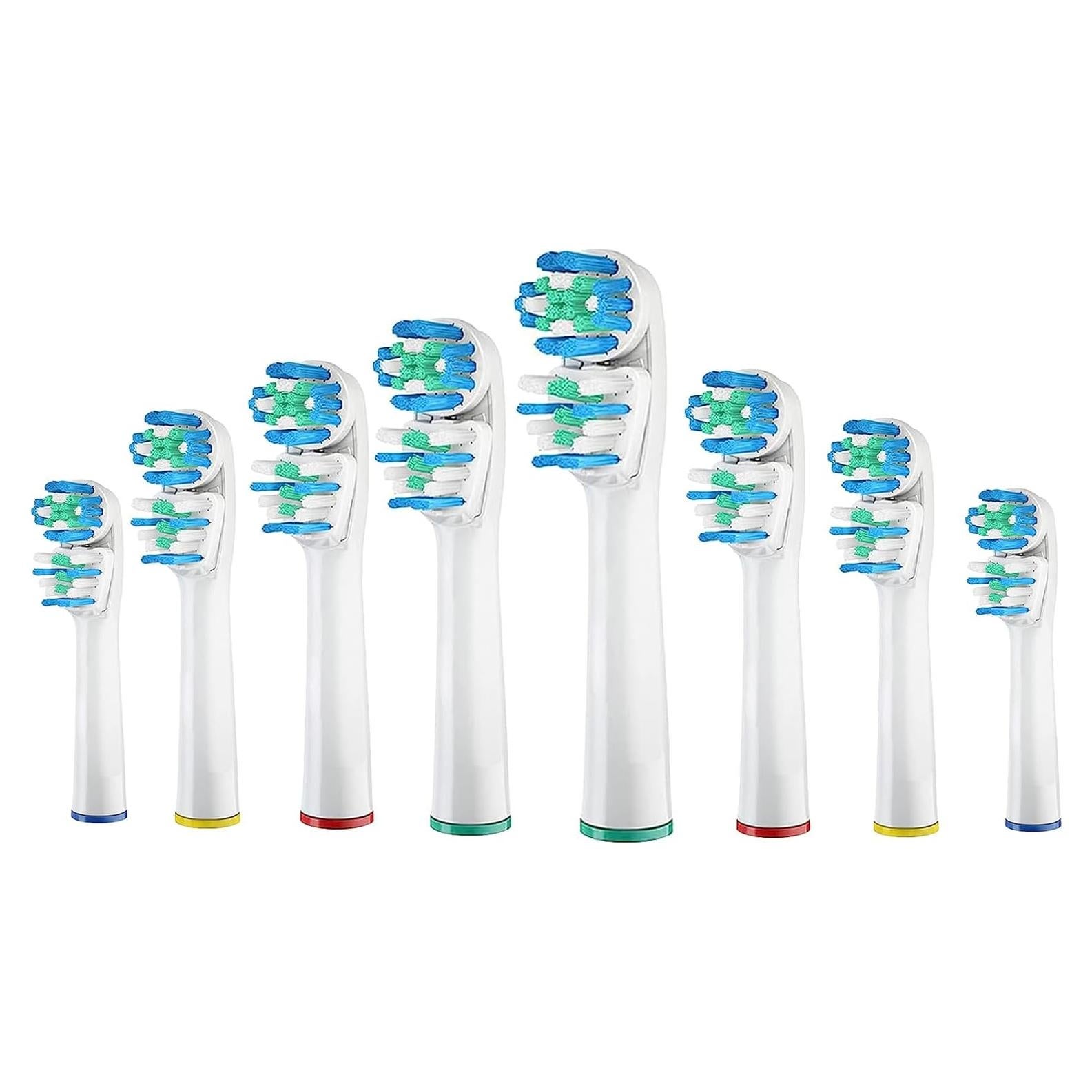 Cabezas de Cepillo DeBizz Dual-Clean 8 Piezas para Oral-B