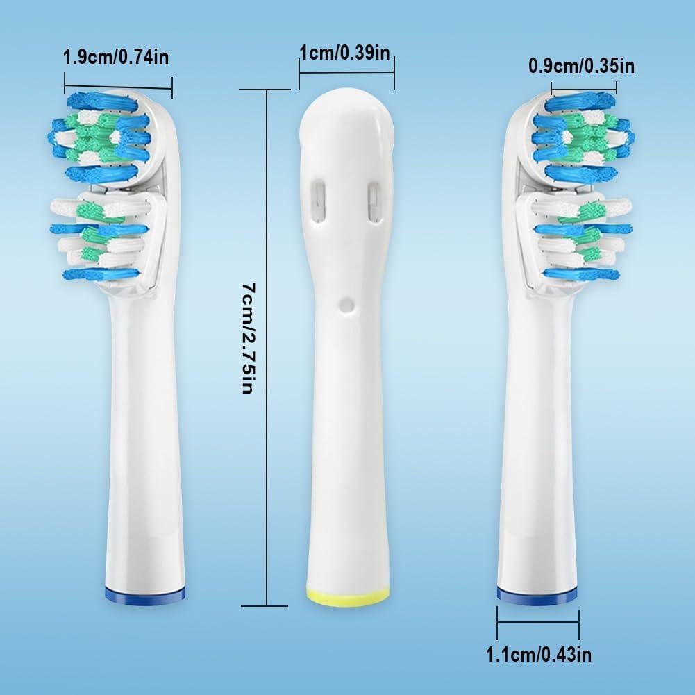 Cabezas de Cepillo DeBizz Dual-Clean 8 Piezas para Oral-B