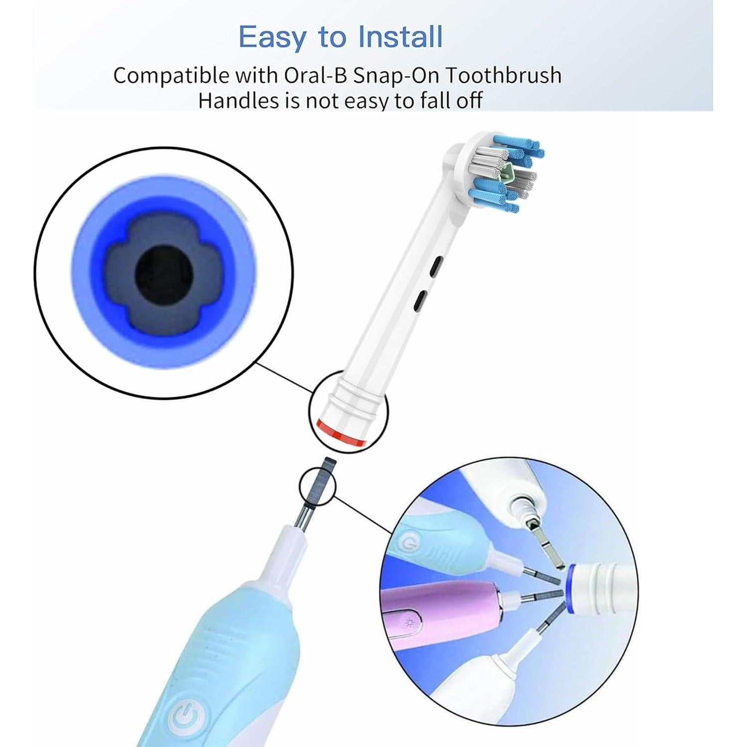 Cabezas de cepillo de dientes SLOWLEIF 16 piezas compatibles Oral B