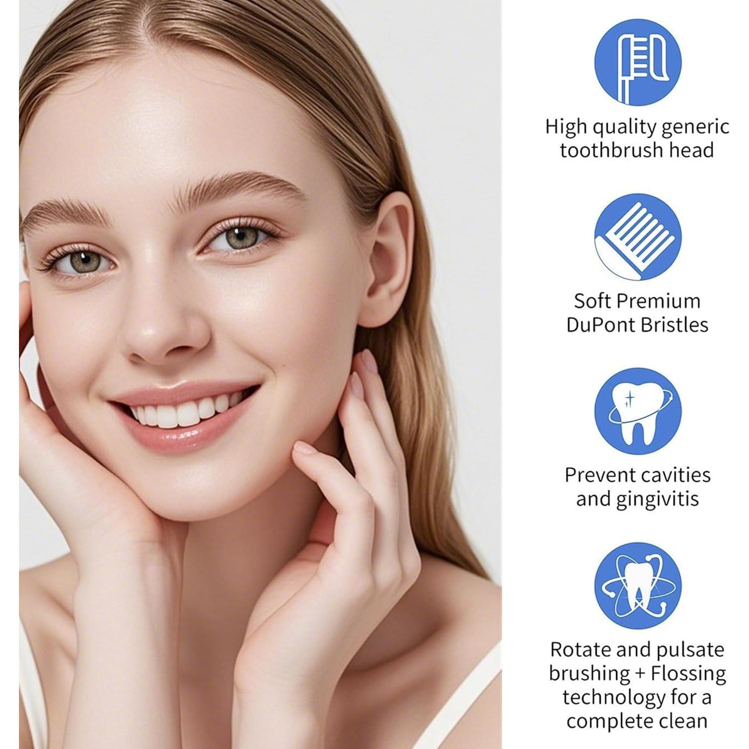 Cabezas de cepillo de dientes SLOWLEIF 16 piezas compatibles Oral B