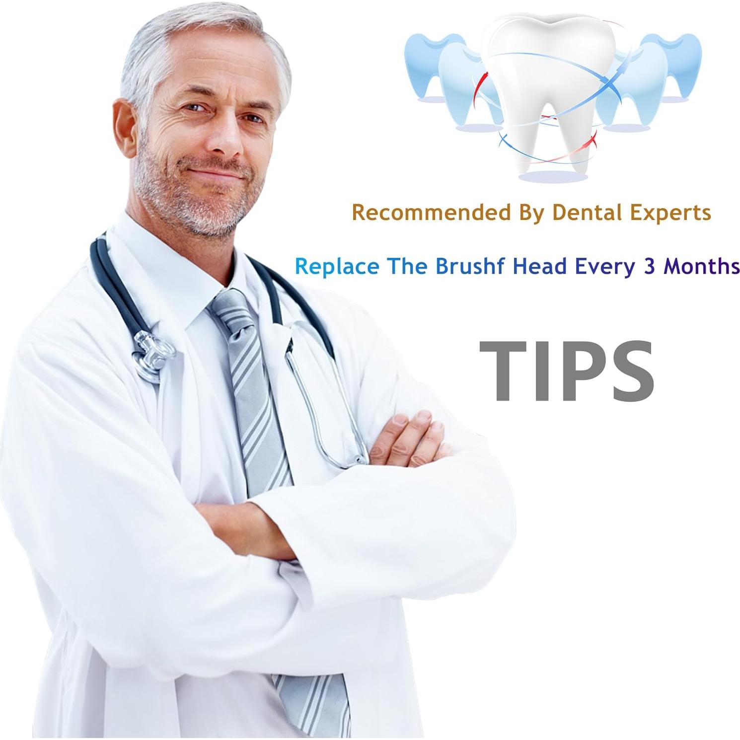 Cabezas de cepillo de dientes SLOWLEIF 16 piezas compatibles Oral B