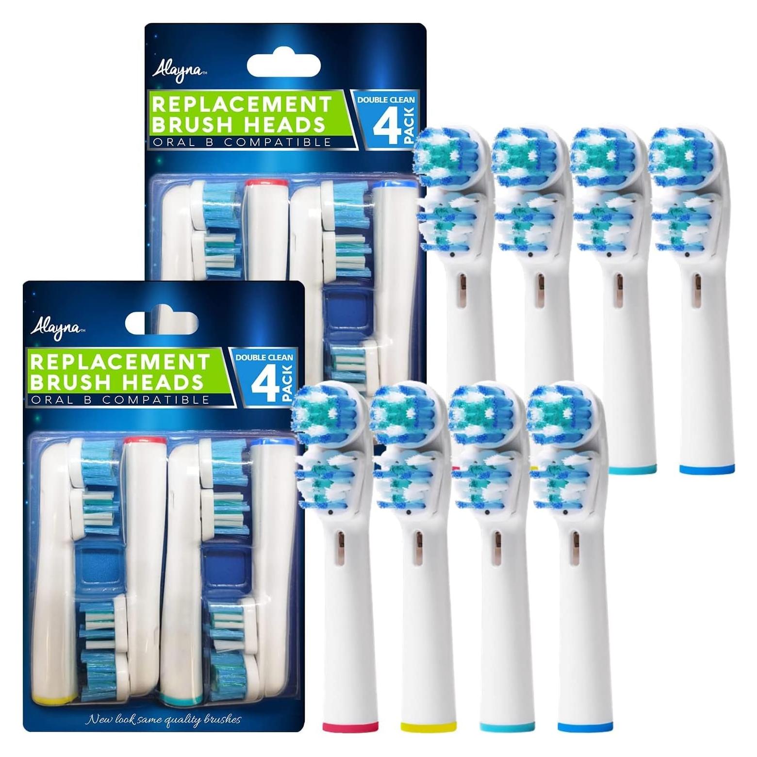 Cabezas de cepillo de repuesto OralB Braun Alayna - Paquete de 8