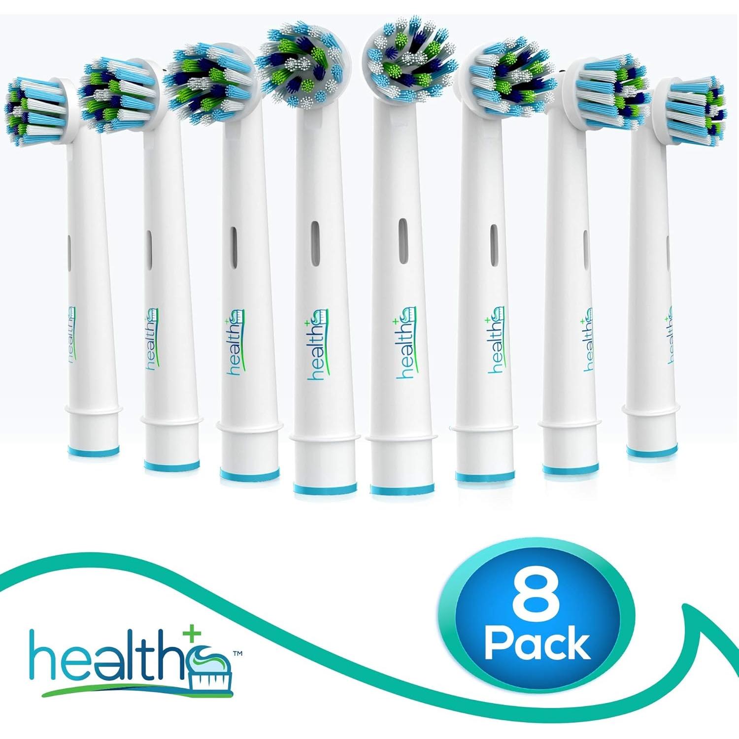 Cabezas de Repuesto Criss-Cross Health+ para Oral-B - Paquete de 8