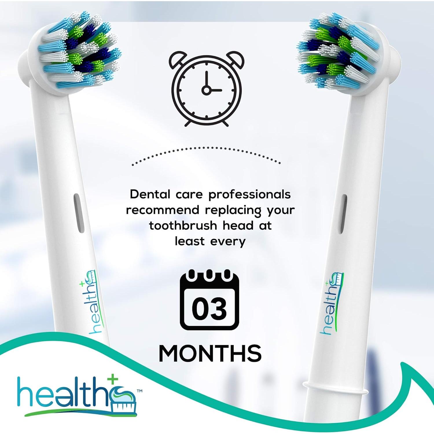 Cabezas de Repuesto Criss-Cross Health+ para Oral-B - Paquete de 8