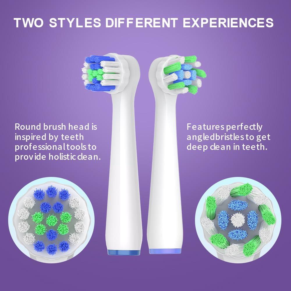 Cabezas de Cepillo de Dientes Eléctrico AodoT - 8 Repuestos Precision Clean para Oral-B