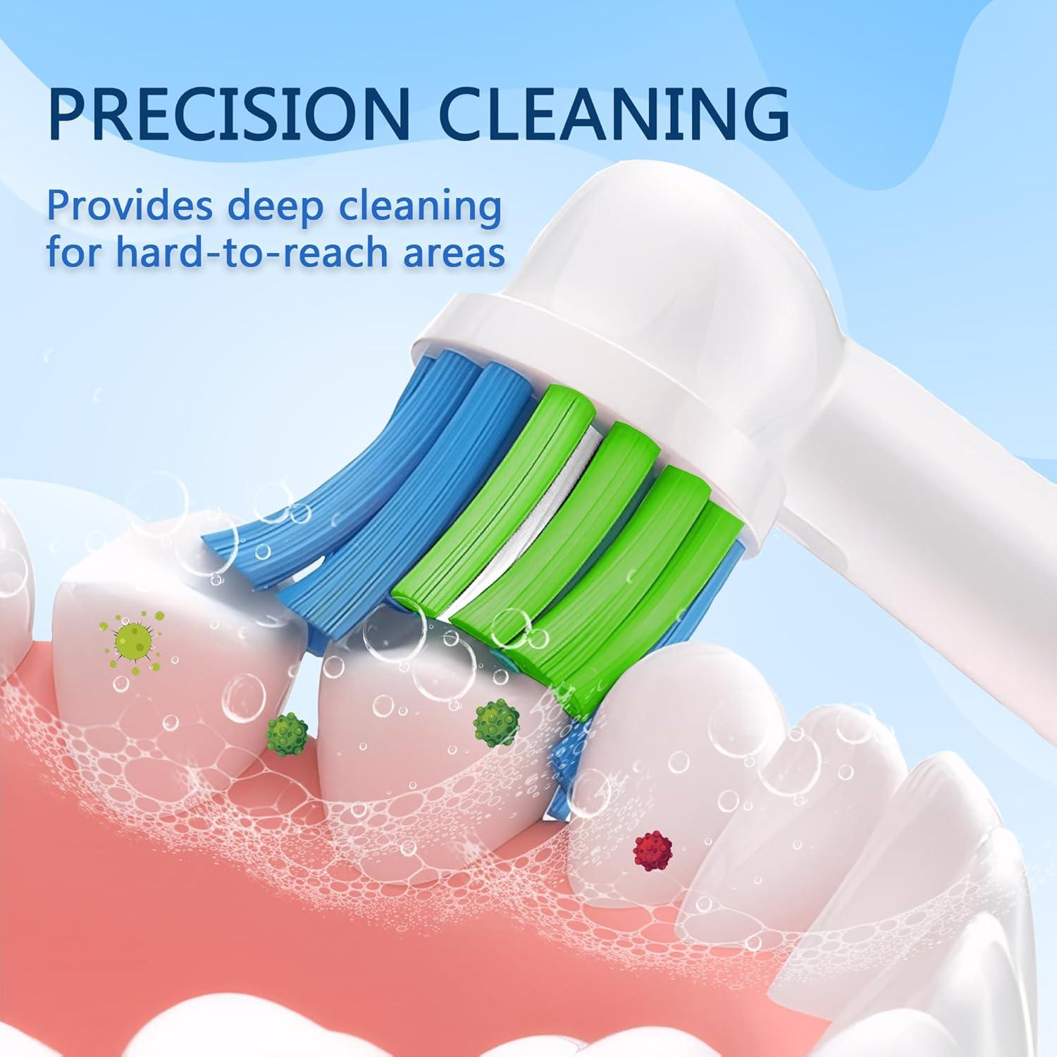 Cabezas de cepillo de repuesto Irfatu para Oral-B - Paquete de 8