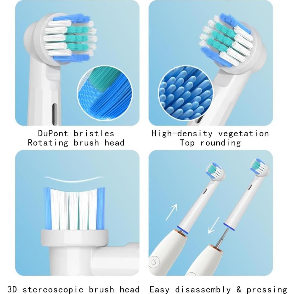 Cabezas de cepillo Oral B Braun Cross Clean 12 unidades