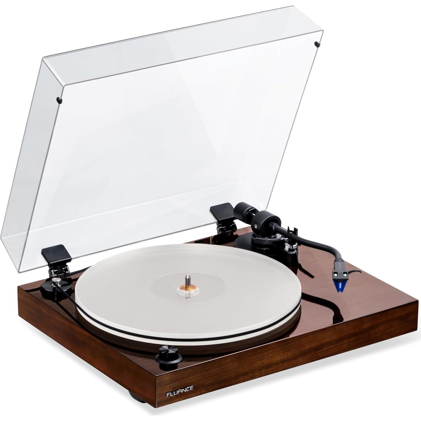 Giradiscos Fluance RT85 + Altavoces Activos 90W Nuez