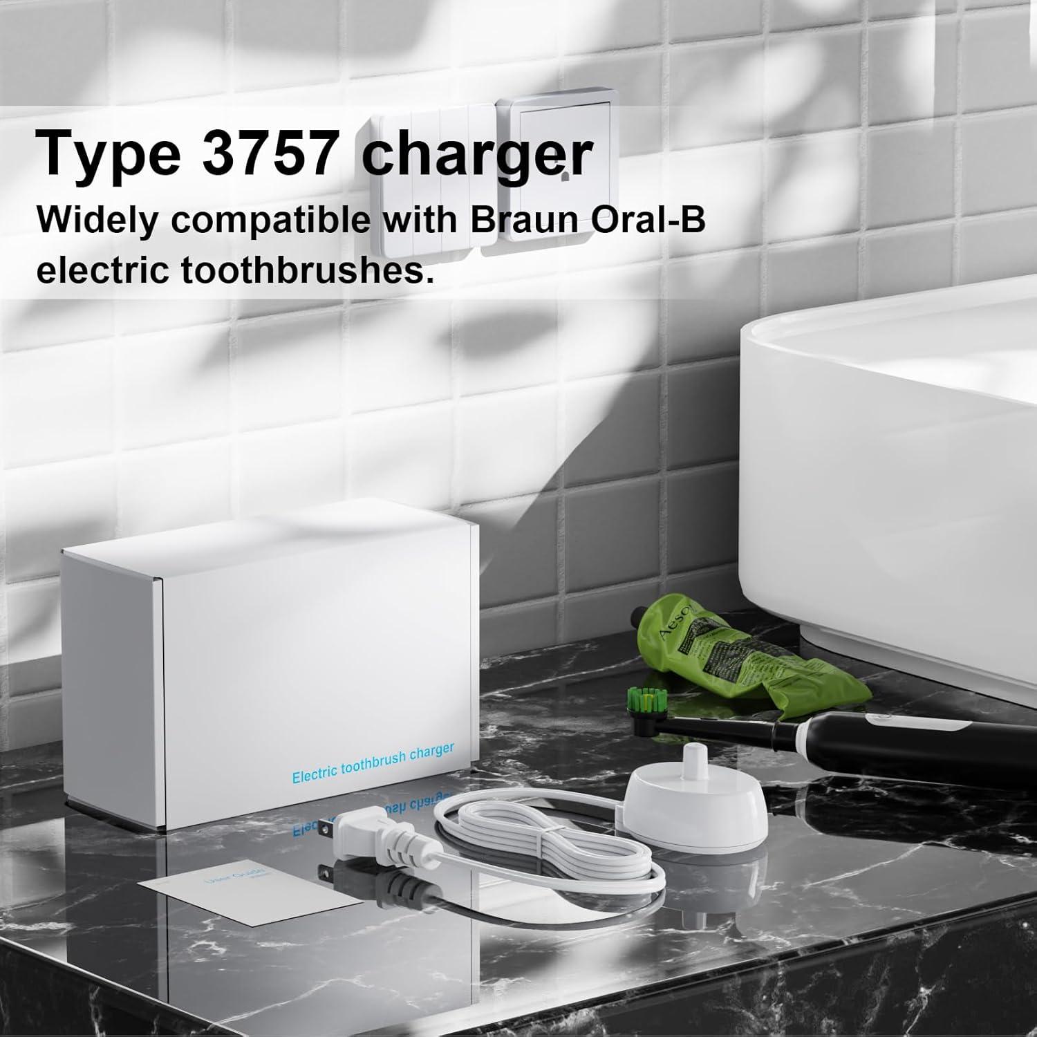 Base de Cargador Oral-B Tipo 3757 Resistente al Agua IPX7