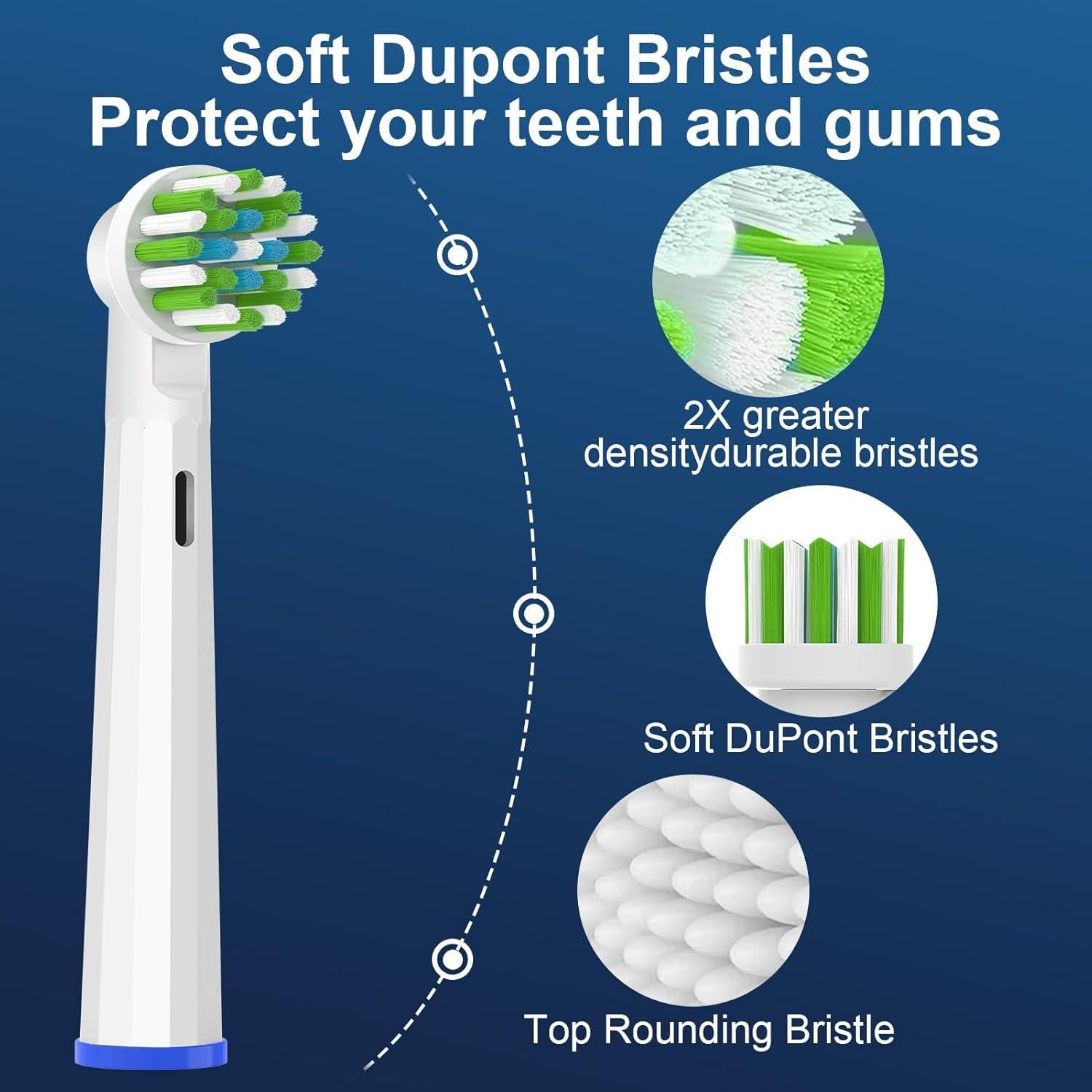 Cabezas de Cepillo de Dientes Repuesto Lanveda 8PC Oral B