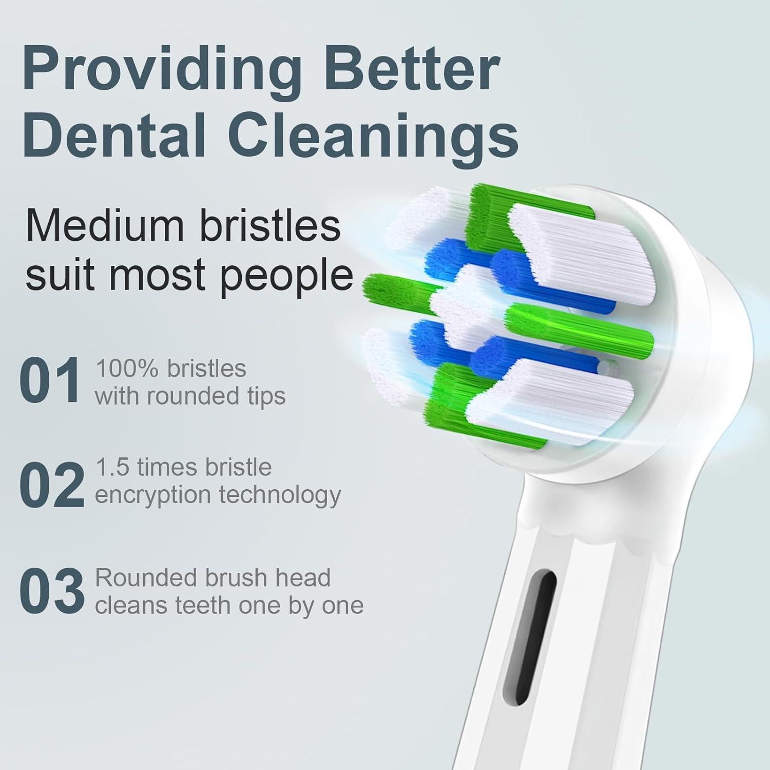 8 Cabezas de Reemplazo Oral B IO Compatibles - Blanco