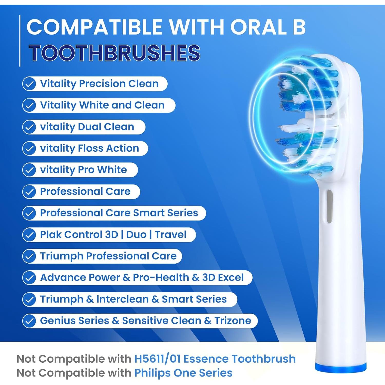 Cabezas de cepillo Oral-B Dual Clean - Paquete de 8 unidades