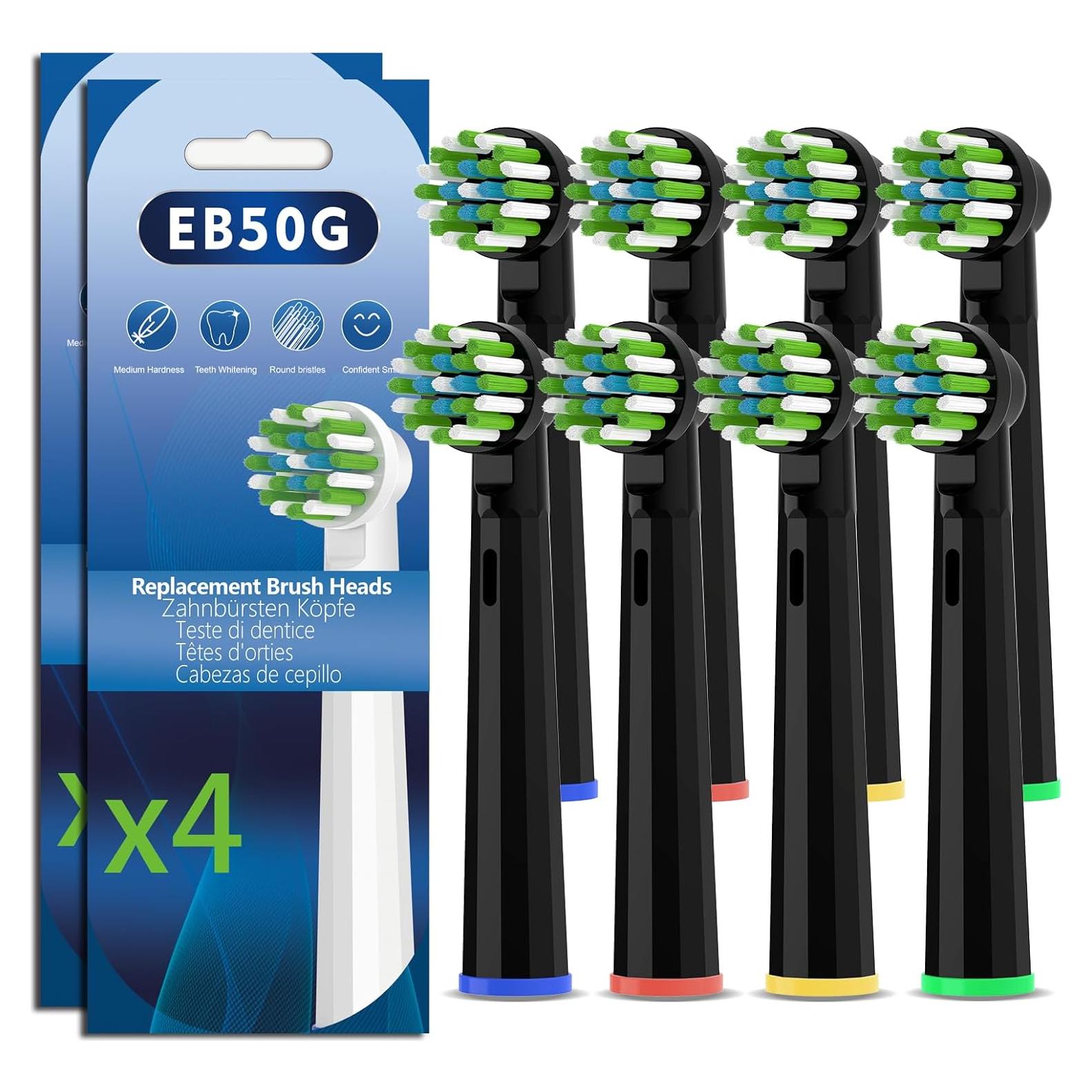 Cabezas de Cepillo de Dientes Oral B Lanveda 8PCS Negro