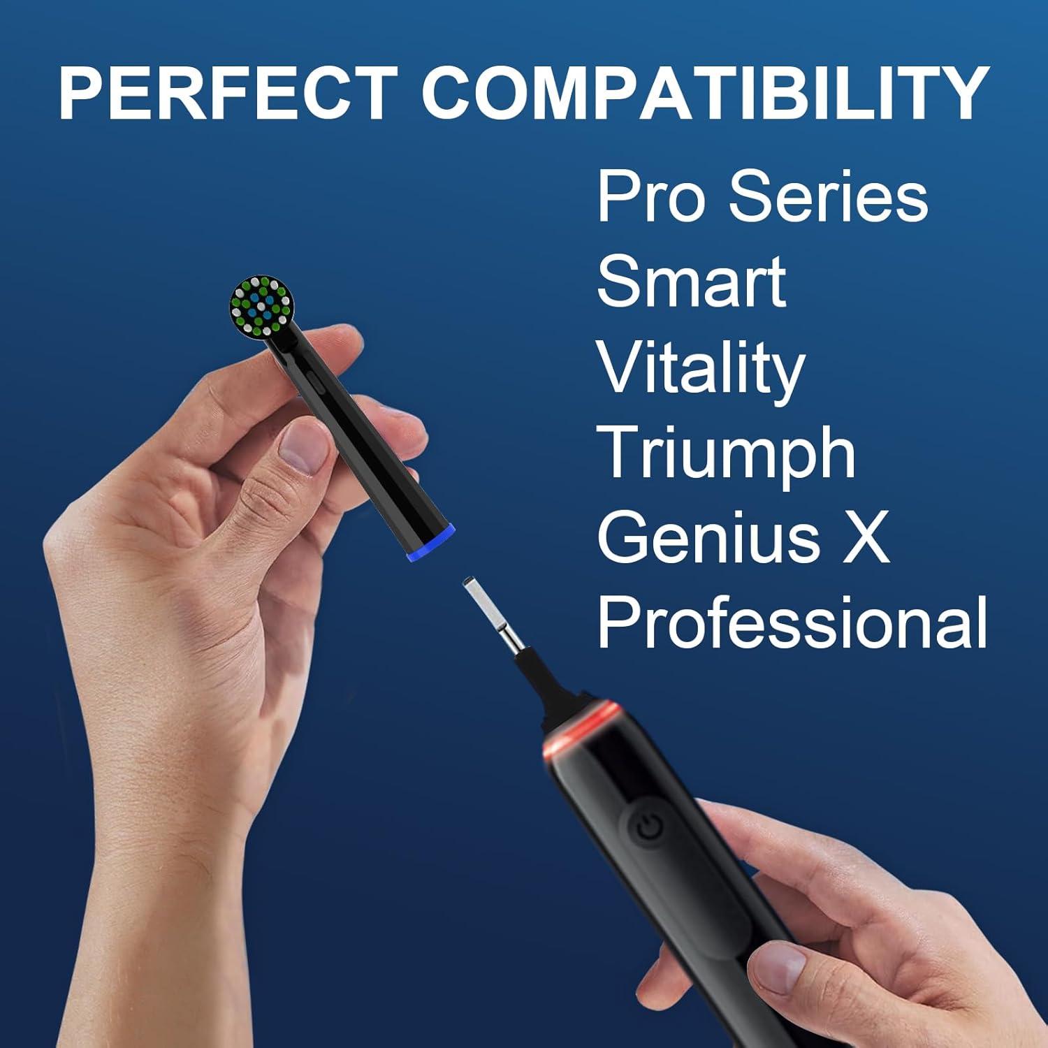 Cabezas de Cepillo de Dientes Oral B Lanveda 8PCS Negro