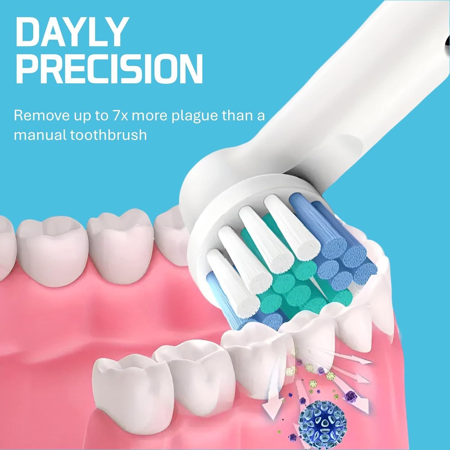 KLEVOR Cabezas de Cepillo de Dientes Oral-B - 8 Unidades