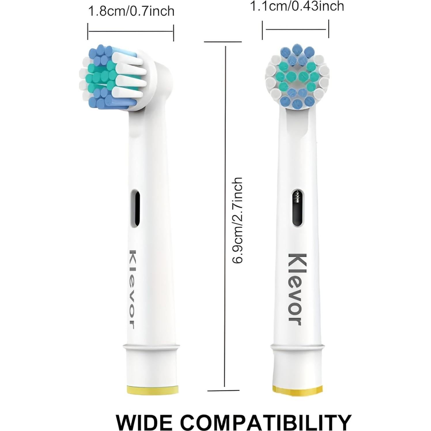 KLEVOR Cabezas de Cepillo de Dientes Oral-B - 8 Unidades