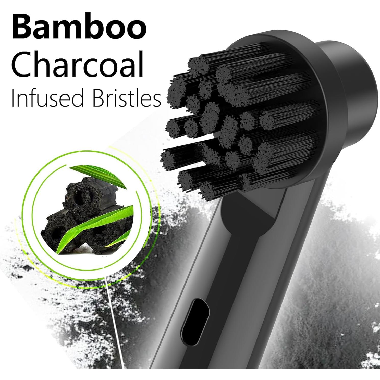 Cabezas de cepillo de repuesto Oral B BUKURII, 8 unidades, cerdas de carbón