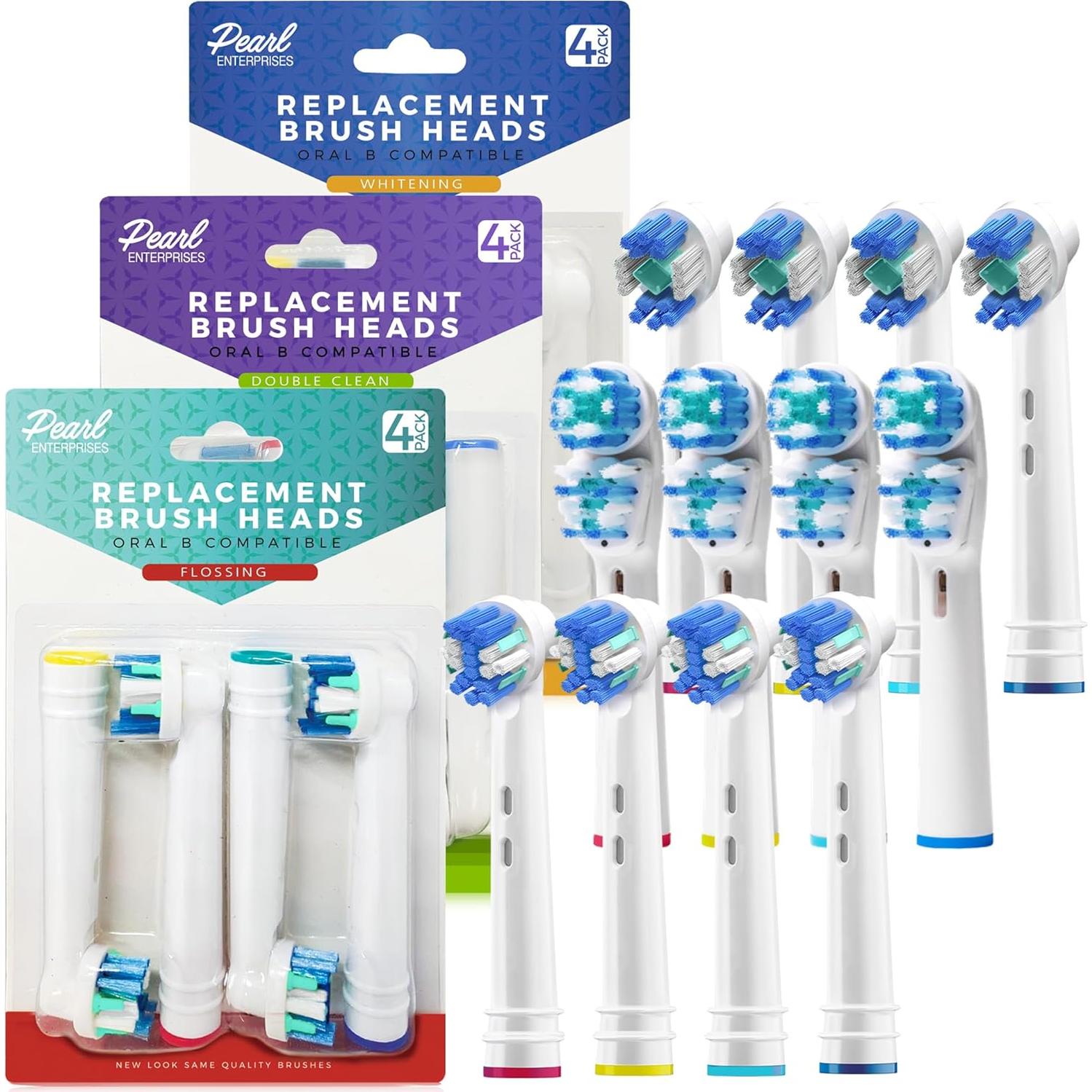 Cabezas de Cepillo de Repuesto Oral B Pearl - 12 Unidades