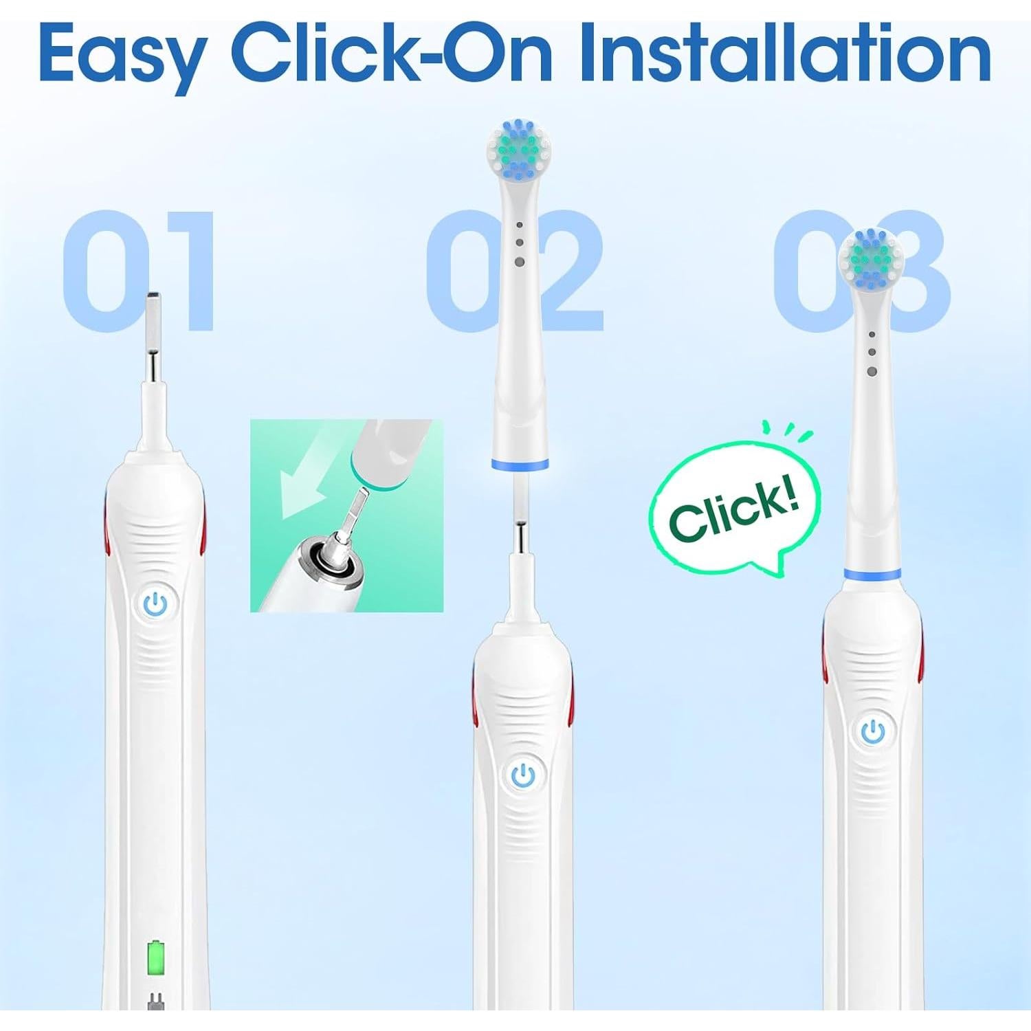 24 Cabezas de Cepillo de Dientes Repuesto Oral-B Limpieza Profesional