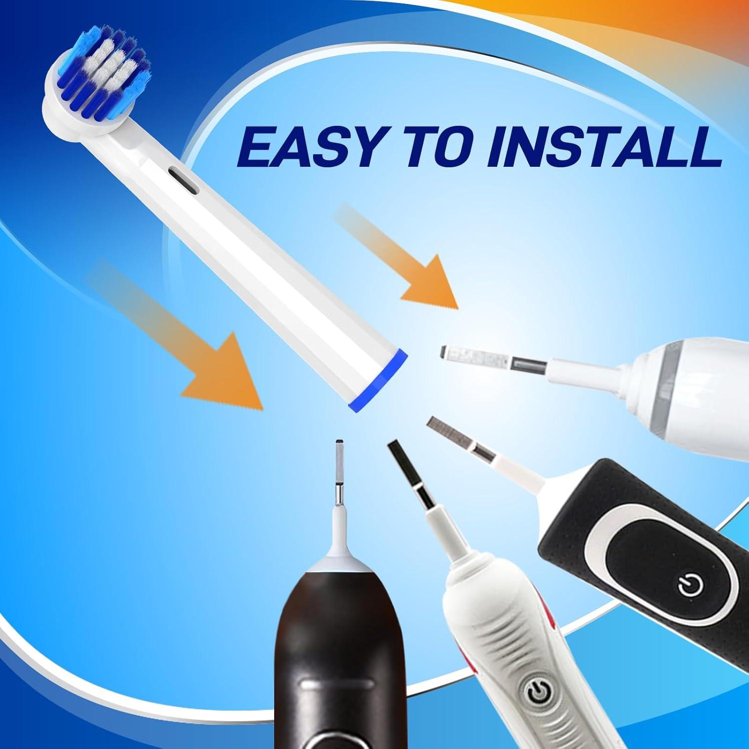 Cabezas de Cepillo de Dientes Eléctrico Mcuy - 10 Unidades Compatibles con Bitvae R1/R2 y Oral-B