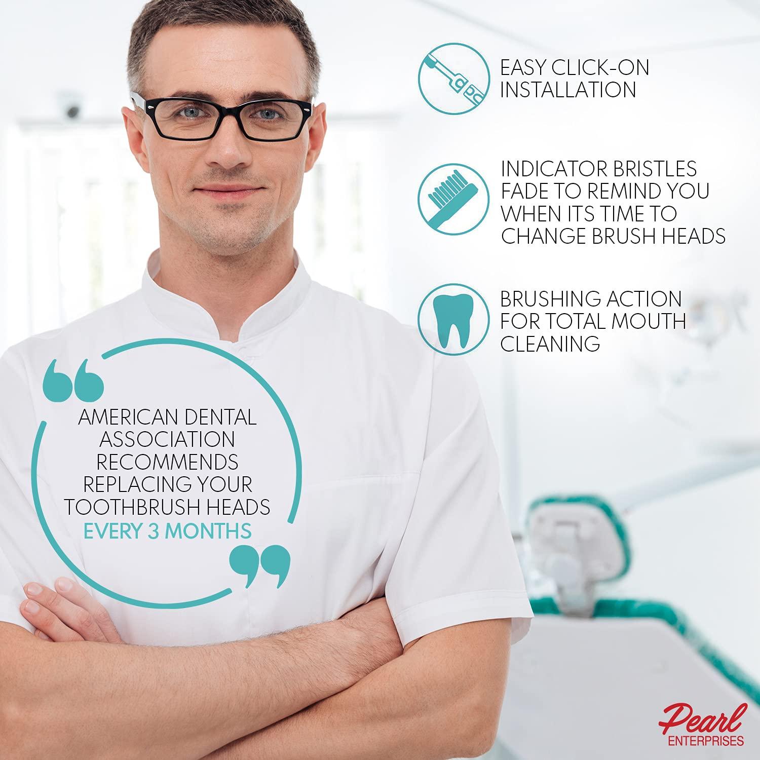 Cabezas de cepillo Oral B Pearl Enterprises, 12 unidades, cerdas medianas