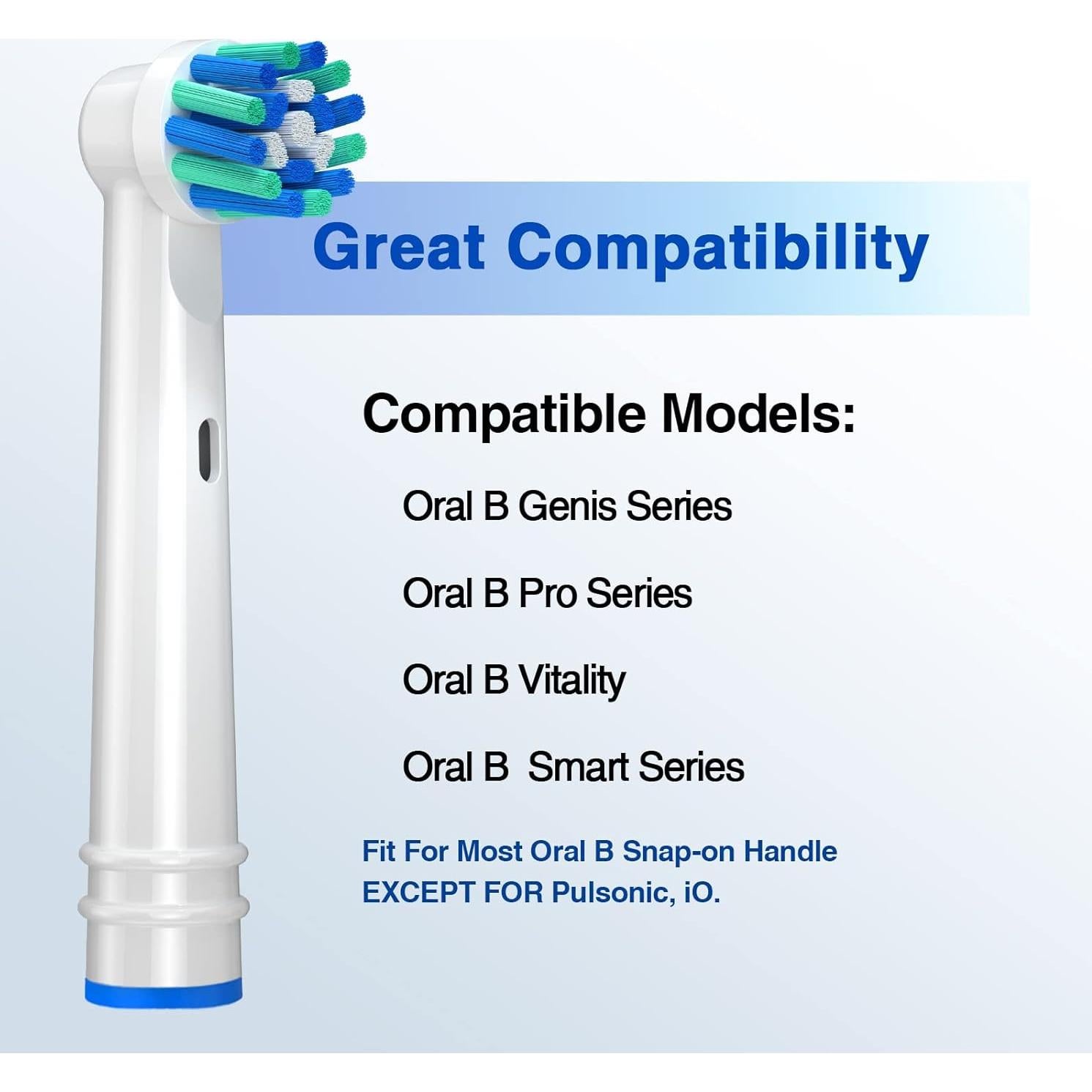 Cabezas de cepillo de repuesto REDTRON para Oral B - 16 piezas