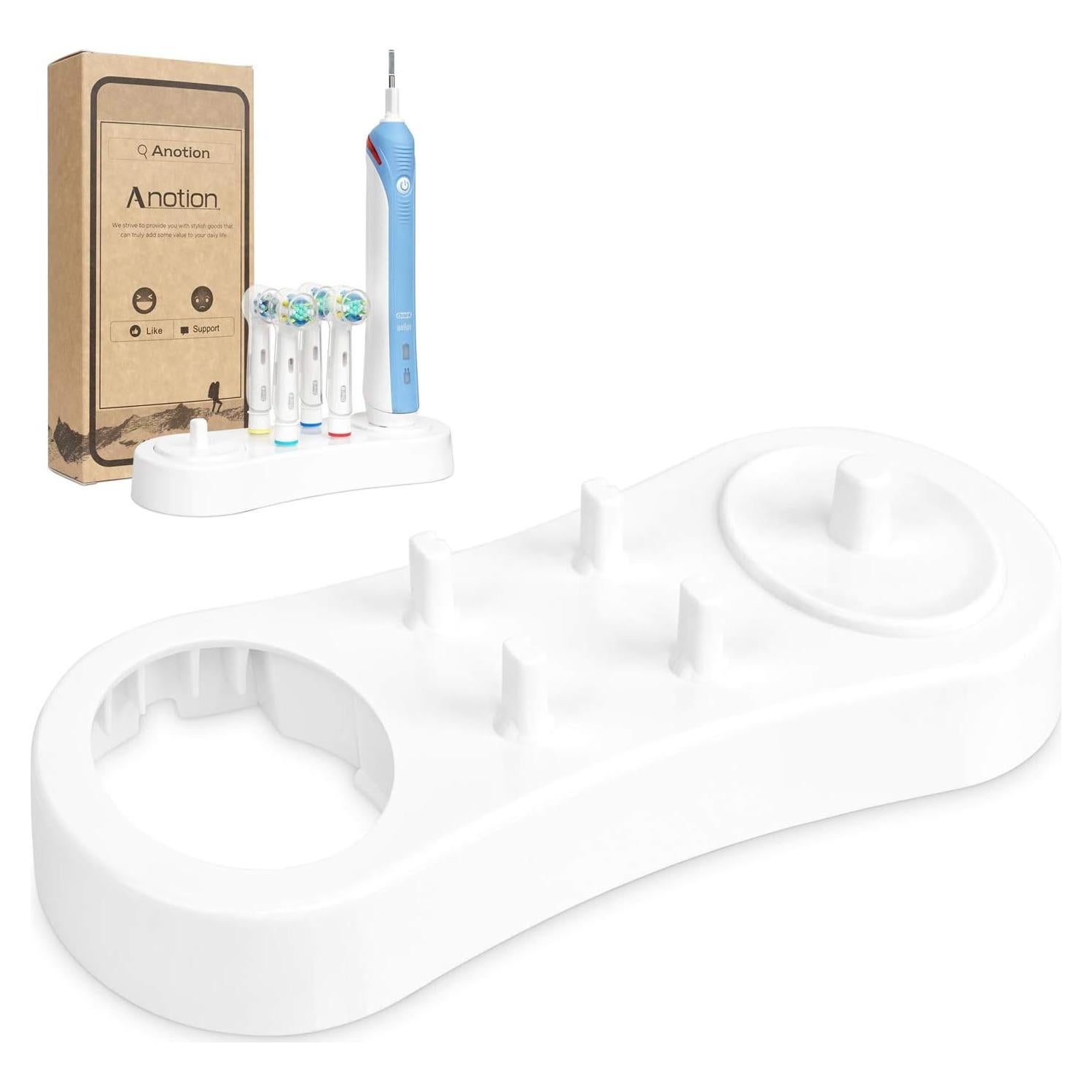 Soporte Doble para Cepillos Eléctricos CNVOILA Blanco