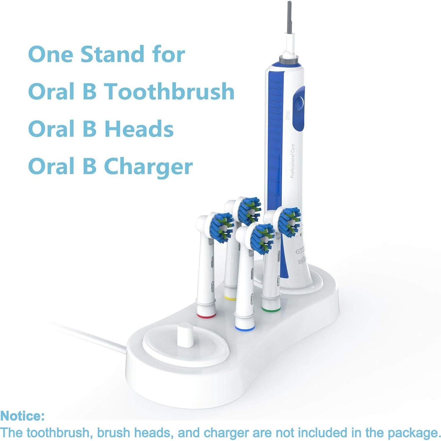 Soporte Doble para Cepillos Eléctricos CNVOILA Blanco