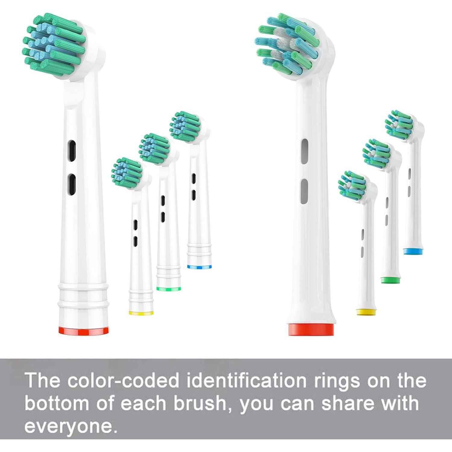 Cabezas de Cepillo de Dientes GENKENT 8 Unidades Compatible Oral B