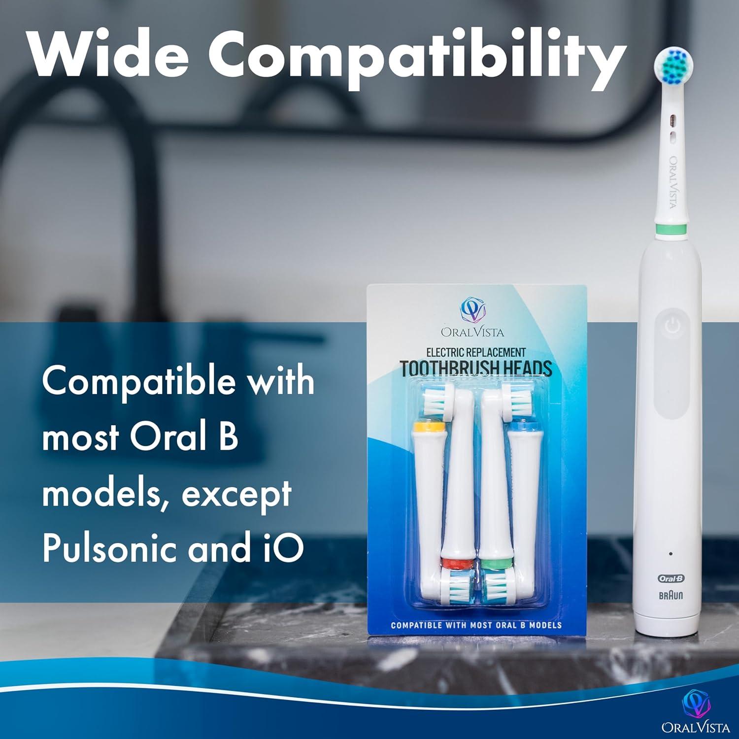 Cabezal de Repuesto OralVista Compatible con Braun Oral B - 8 Unidades