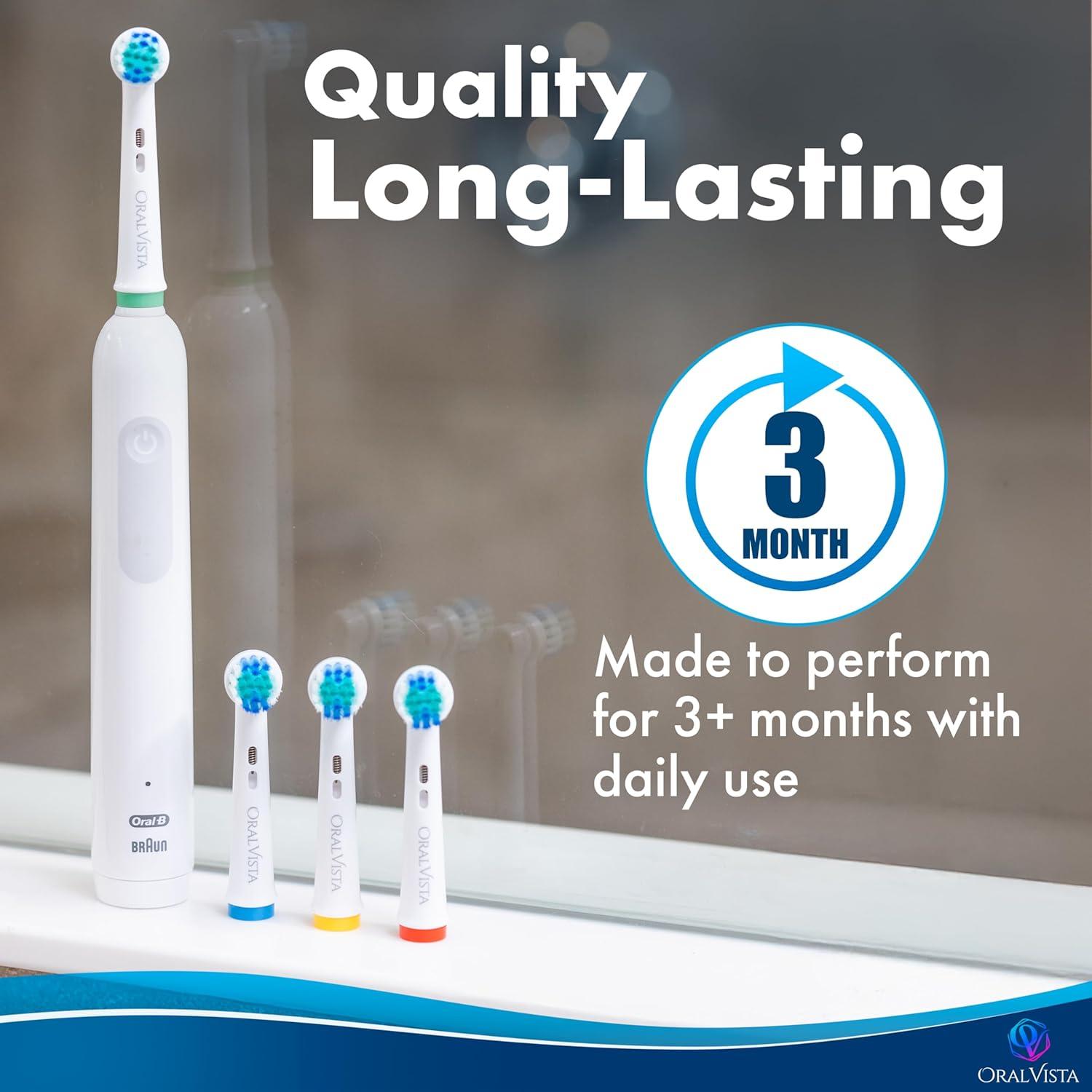 Cabezal de Repuesto OralVista Compatible con Braun Oral B - 8 Unidades