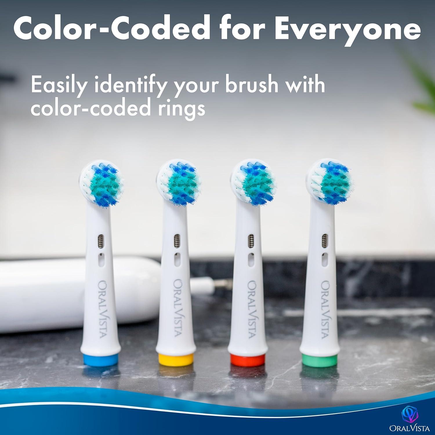 Cabezal de Repuesto OralVista Compatible con Braun Oral B - 8 Unidades