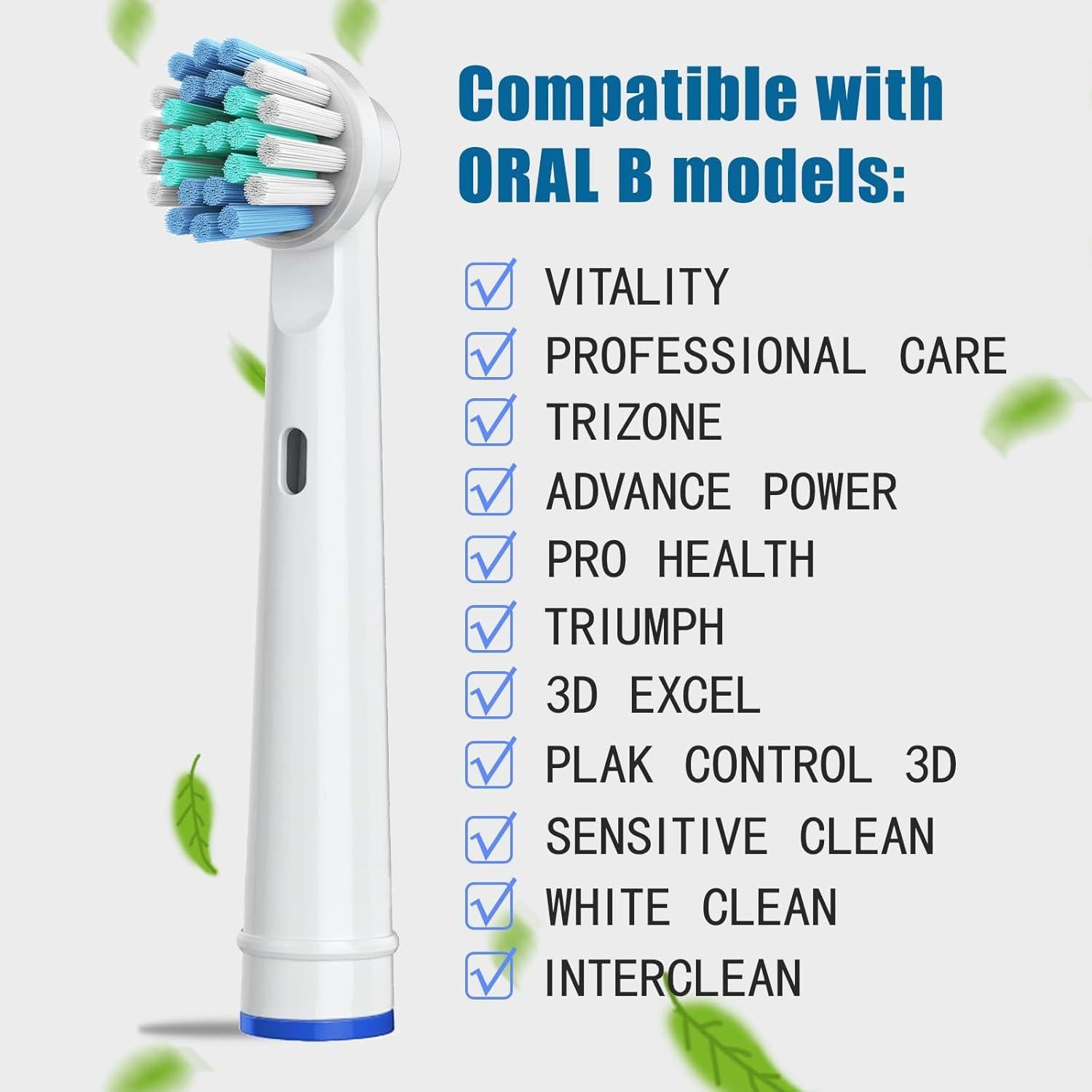 Cabezas de cepillo de repuesto RONSIT para Oral-B - 4 unidades