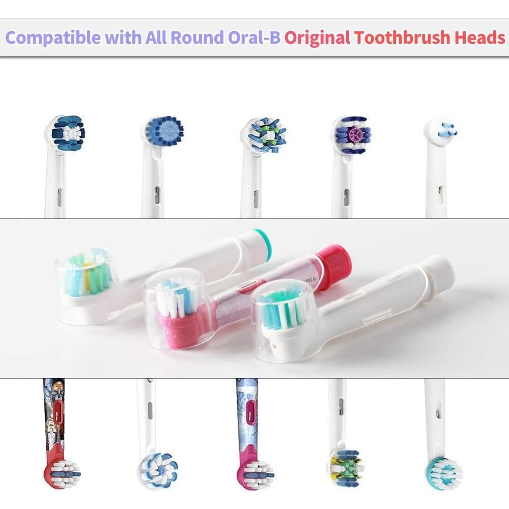 Funda de Viaje y 4 Cubiertas para Cepillo Oral-B - Azul