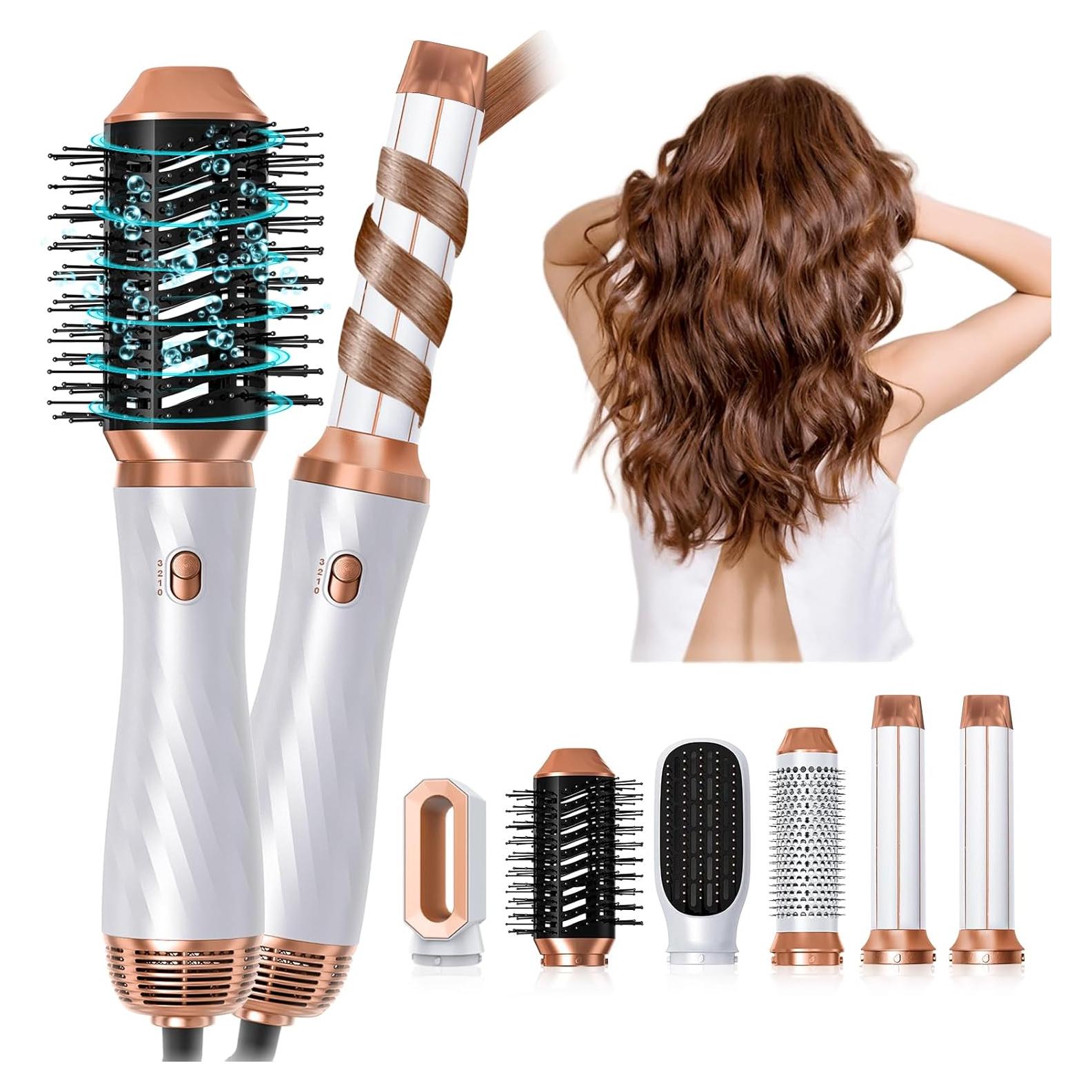 Cepillo Secador de Cabello 6 en 1 Trylater con Iones Negativos