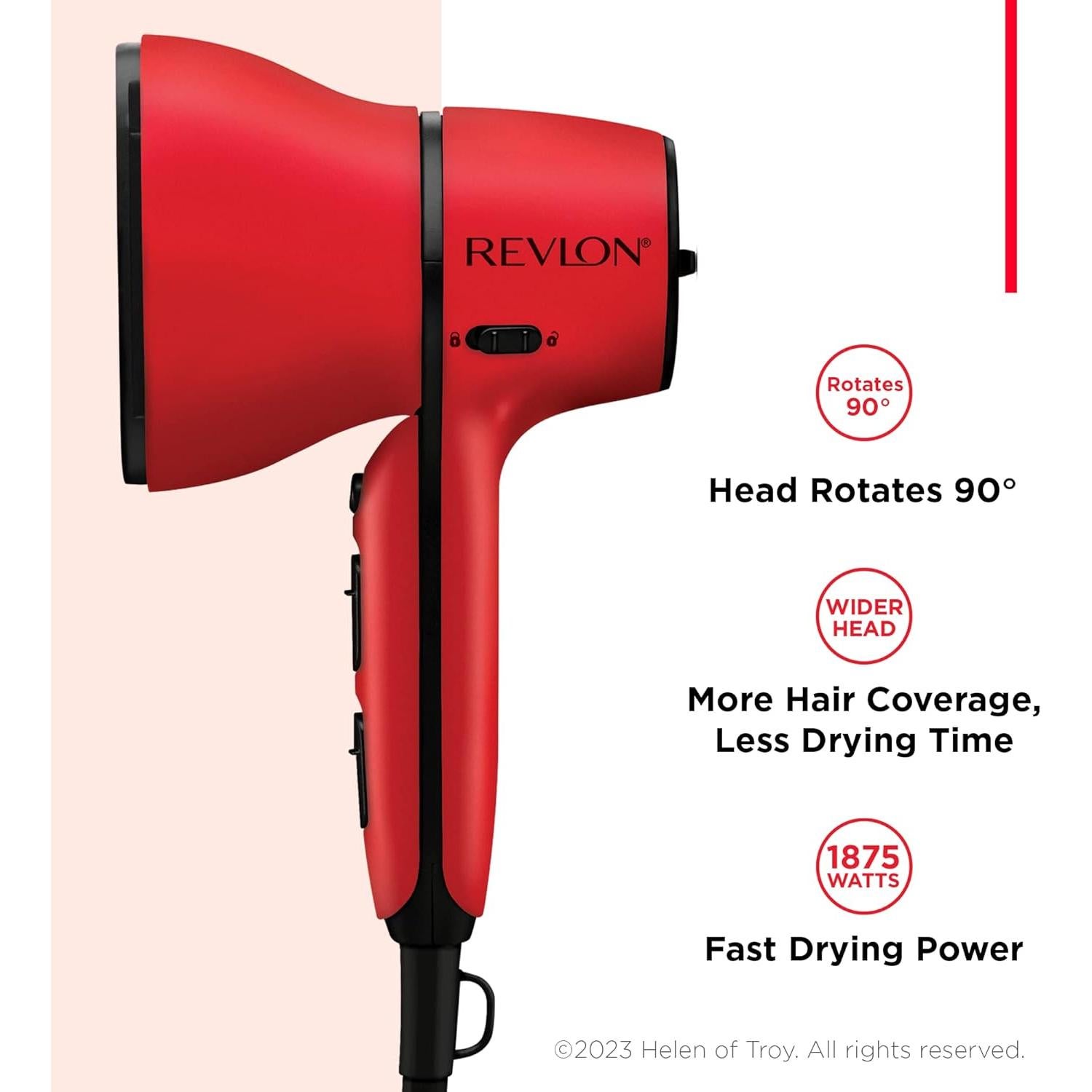 Secador de Pelo Revlon 1875W con Difusor y Control de Flujo