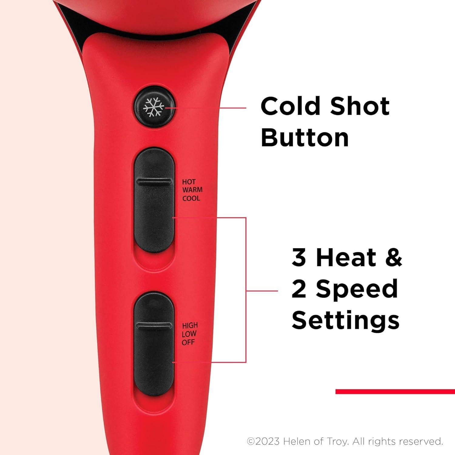 Secador de Pelo Revlon 1875W con Difusor y Control de Flujo