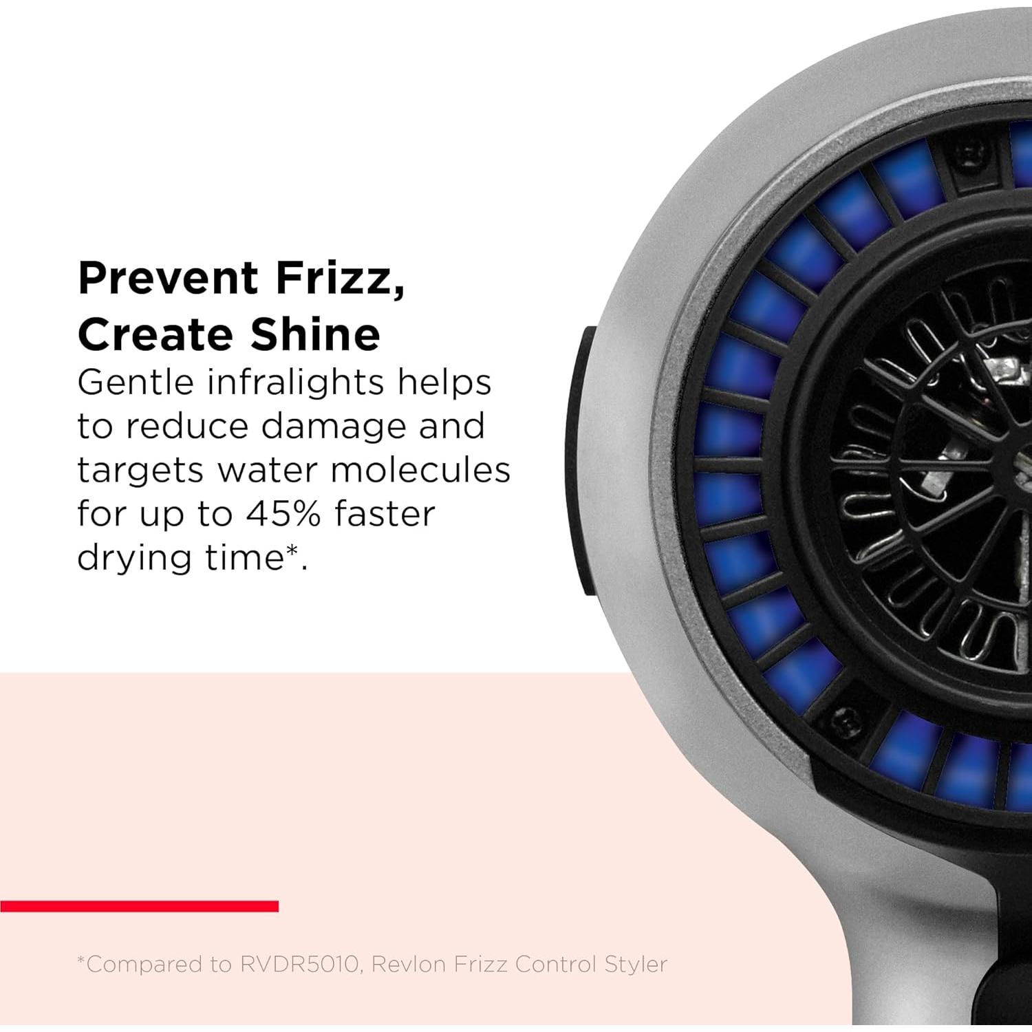 Secador de pelo Revlon Dry Max 1875W con difusor y concentrador