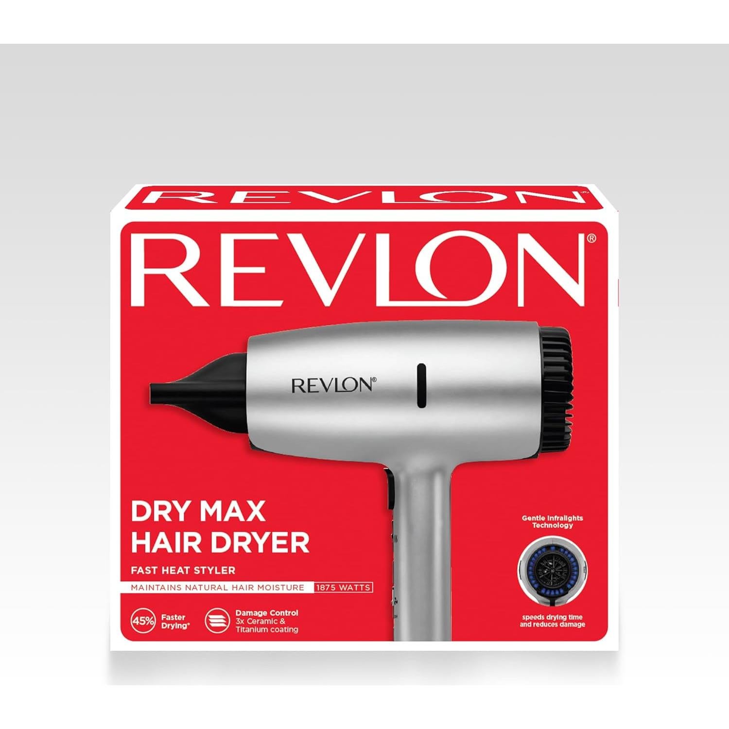 Secador de pelo Revlon Dry Max 1875W con difusor y concentrador