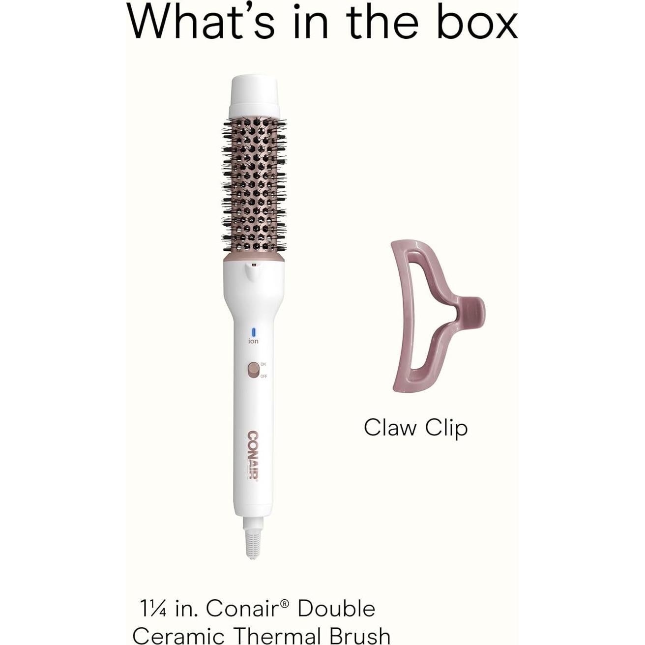 Cepillo Térmico Doble Cerámico Conair 30.7 cm para Rizos y Ondas