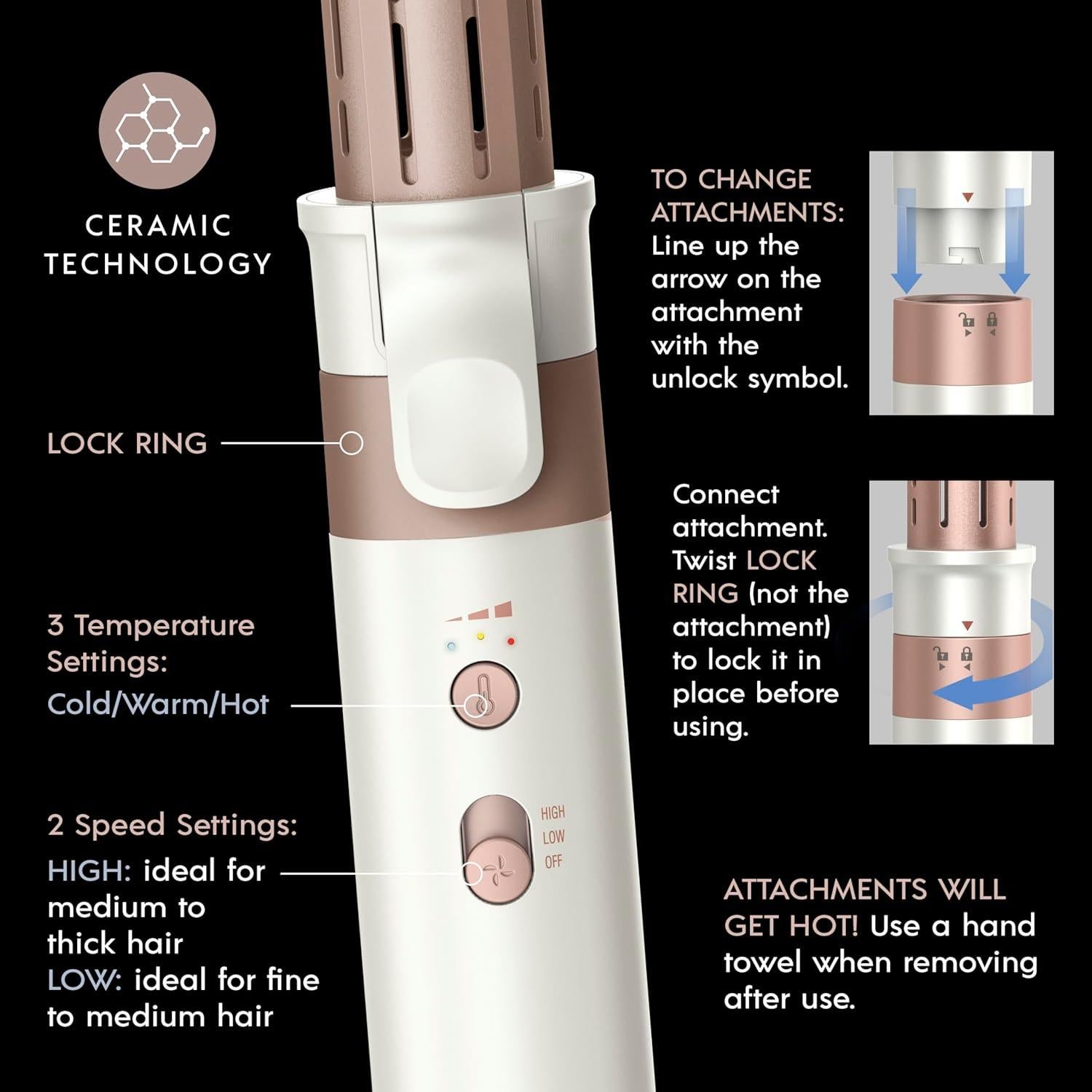 Secador de Cabello Conair DigitalAIRE Multi Styler 4 en 1