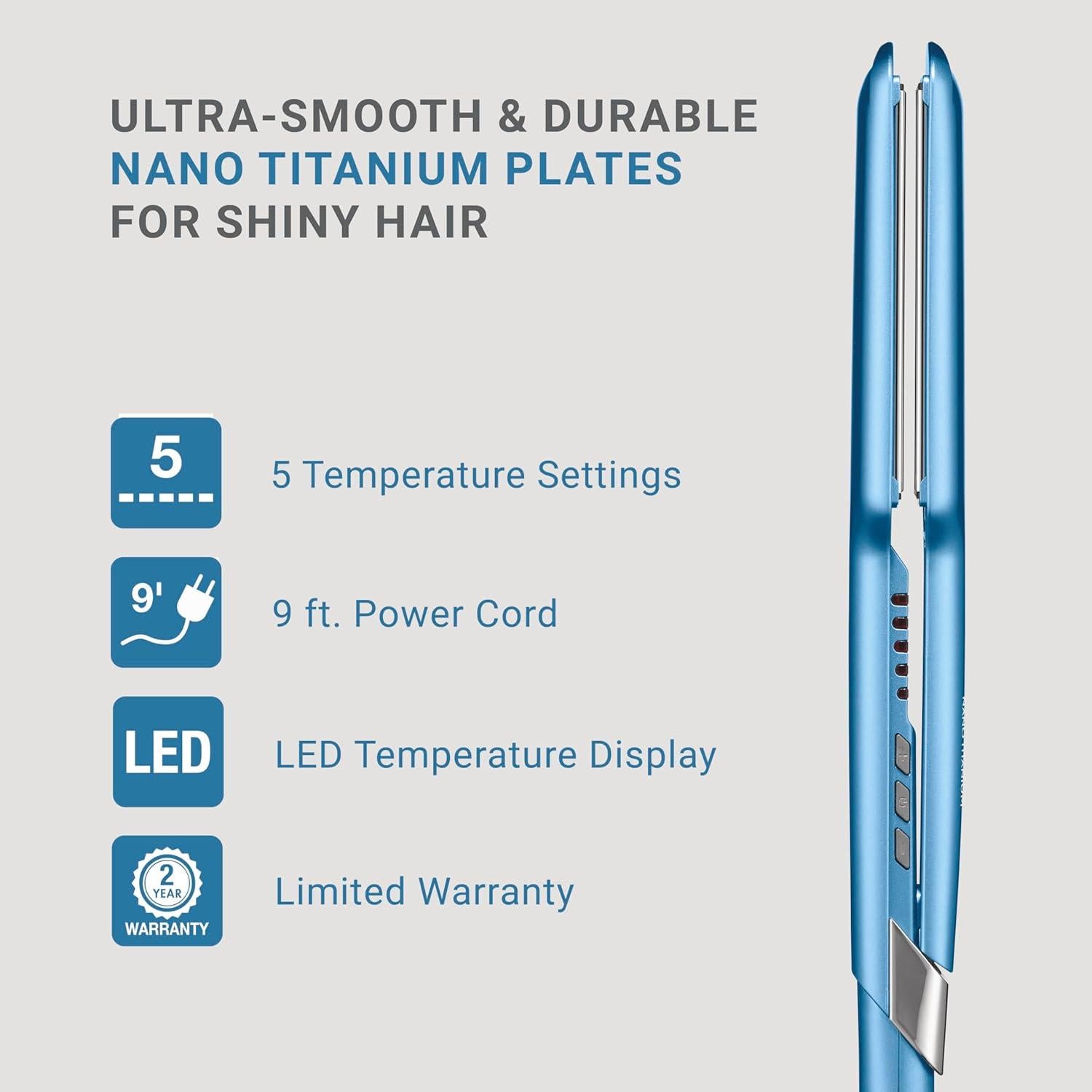 Plancha de Pelo BabylissPRO Ultra Lisa 2" Nano Titanio