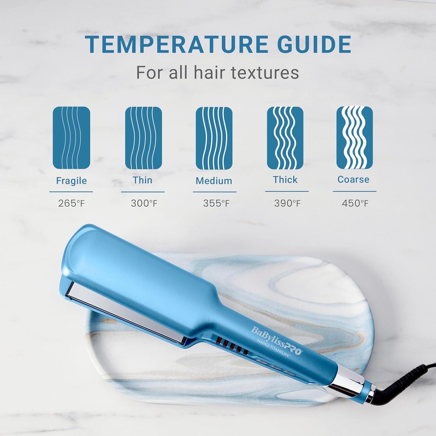 Plancha de Pelo BabylissPRO Ultra Lisa 2" Nano Titanio