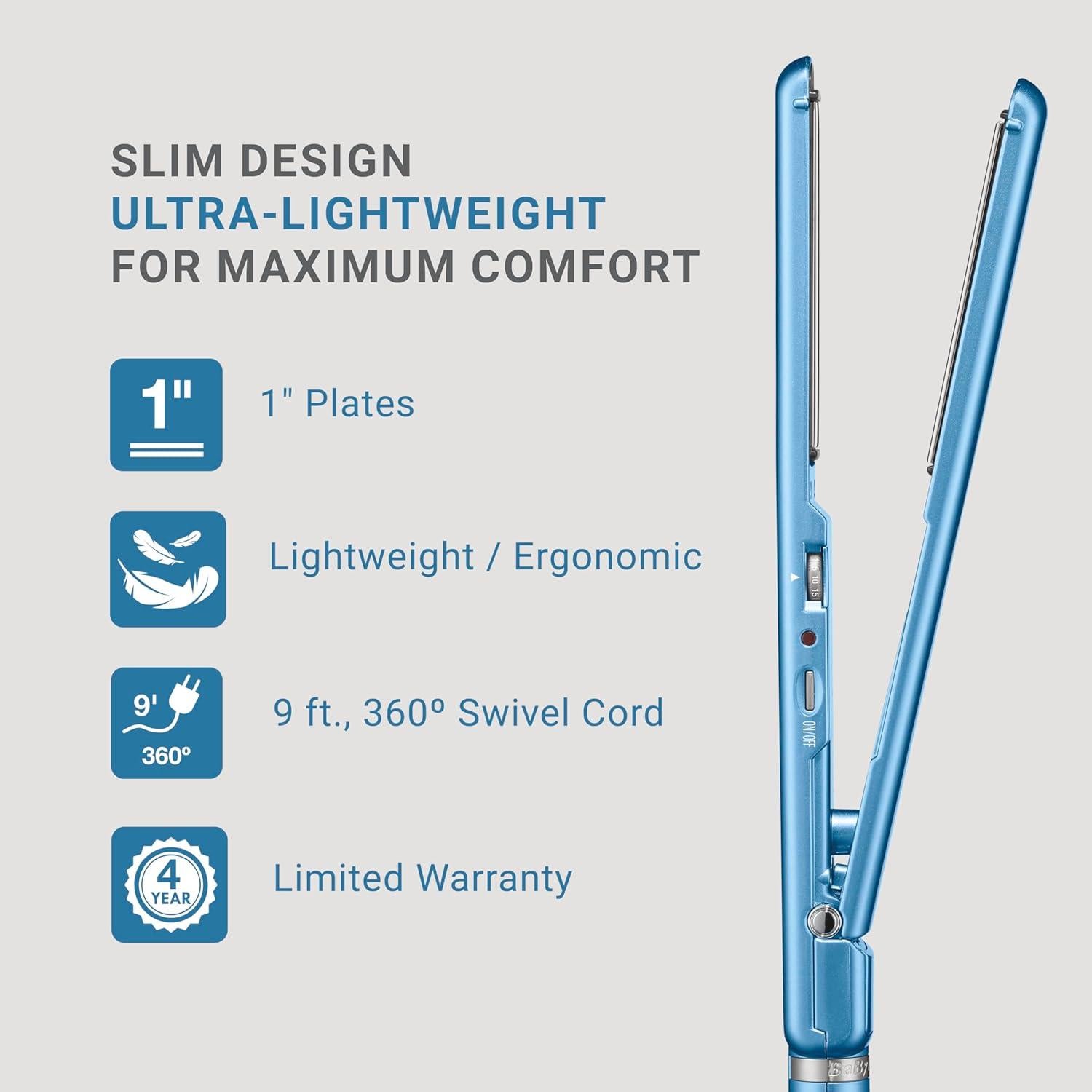Plancha Alisadora BaBylissPRO 1" Ultra Delgada 25.4cm