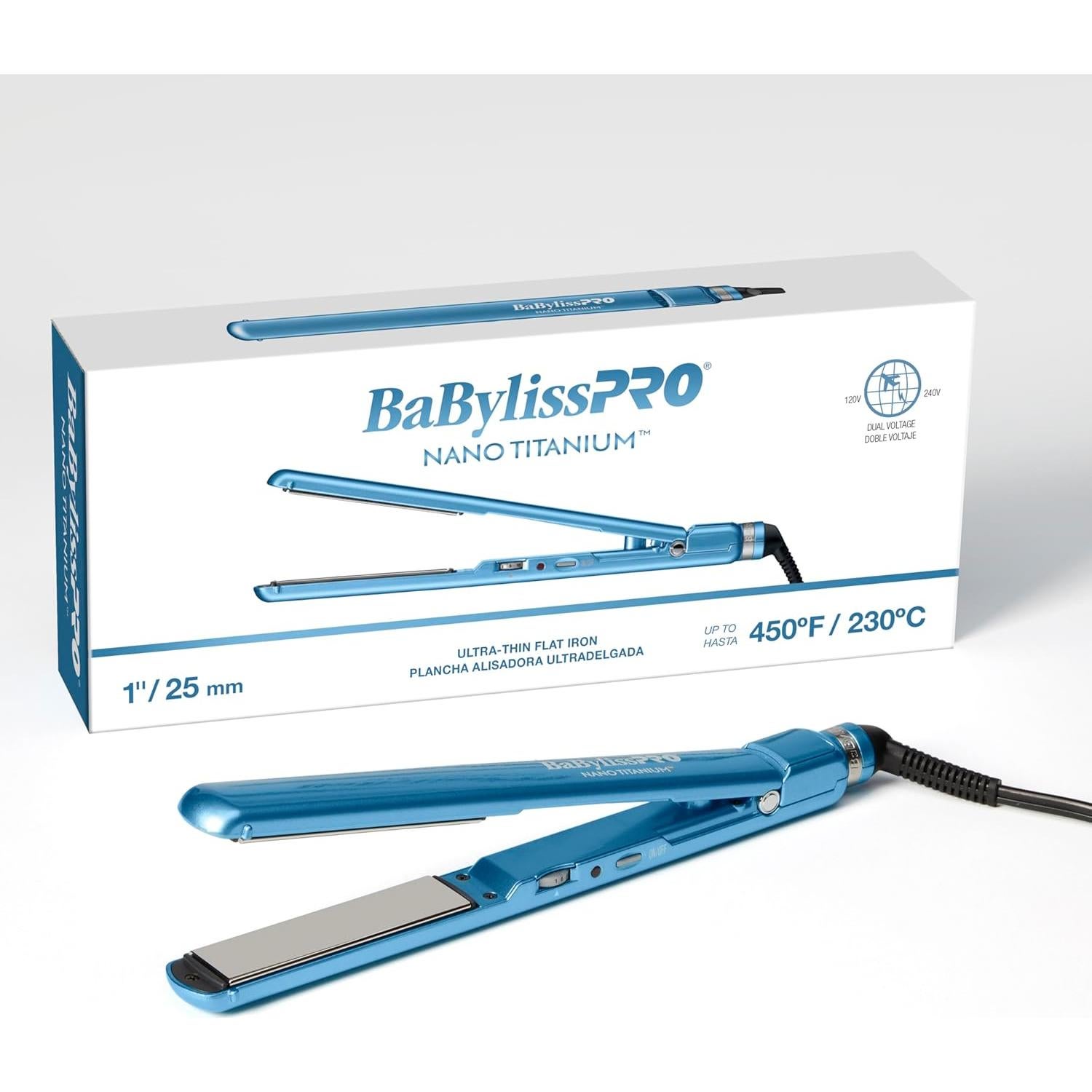 Plancha Alisadora BaBylissPRO 1" Ultra Delgada 25.4cm