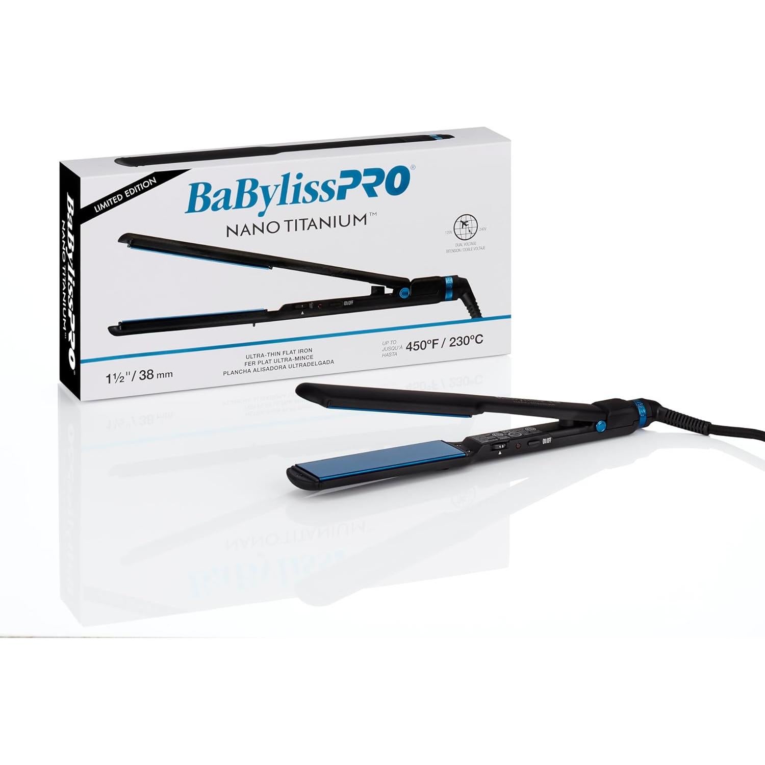 Plancha de Pelo Profesional BaBylissPRO Nano Titanio 30.5cm